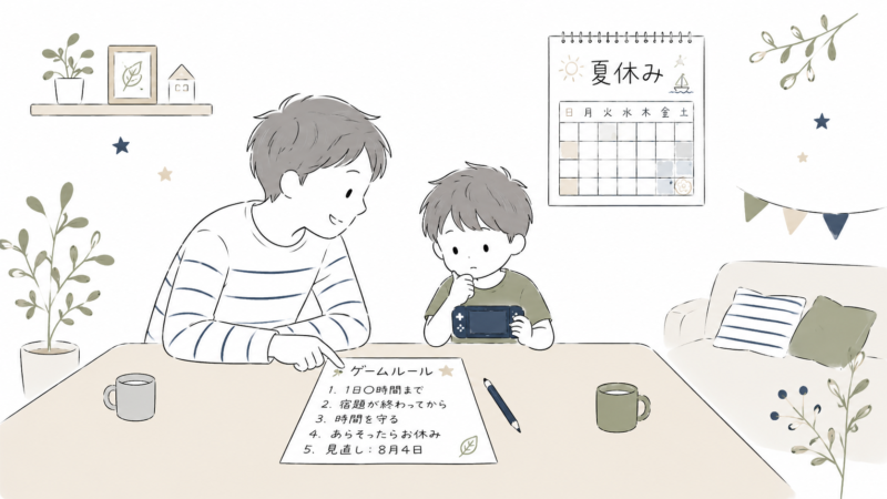 夏休みゲームルール作り